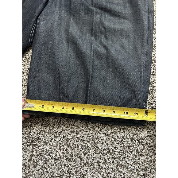 EIGHT 732 Embroidered Men’s 36x13 Baggy Skater Blue Jean Denim Shorts Hip HopYS - Picture 9 of 10